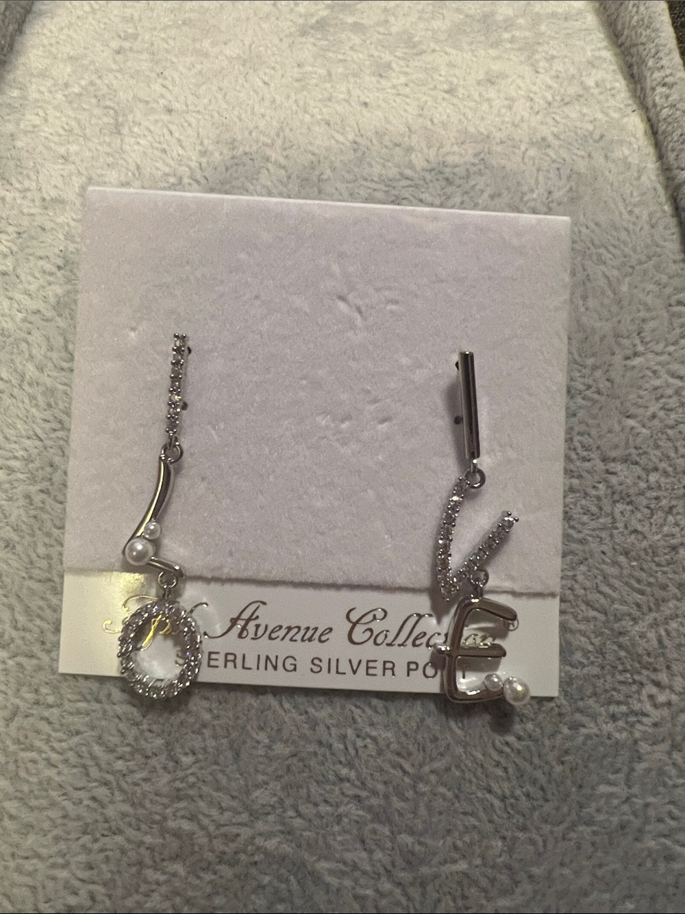 5th Avenue Collection Silver Pearl Accent Drop Earrings - Silver LOVE 💕